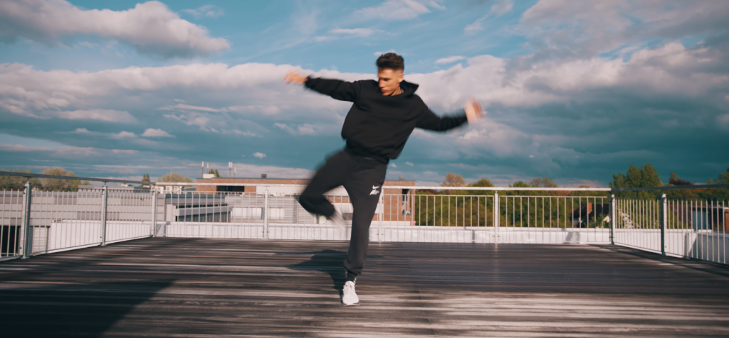max-kicking-on-roof